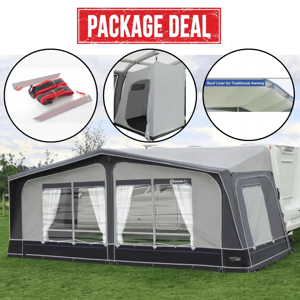 Camptech Savanna DL Seasonal Traditional Full Caravan Awning (2025) - Bundle Offer #1