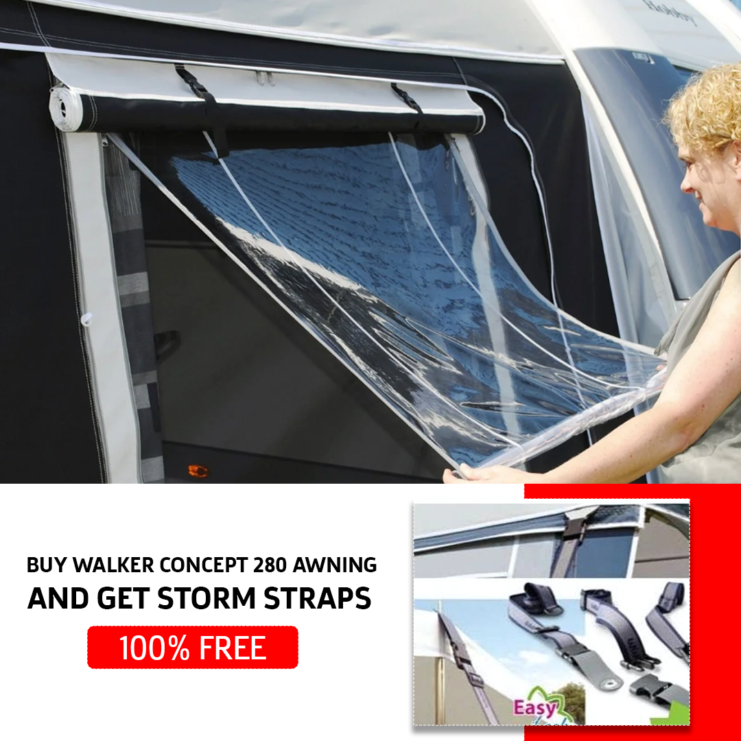 Walker Concept 280 Full Caravan Awning Traditional (2025) + Free Storm Straps