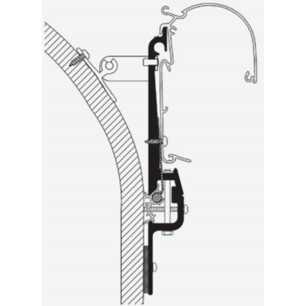 markisen adapter eriba touring Thule Omnistor Eriba Touring Awing Adapter (Set of 3) 307882 – Quality  Caravan Awnings