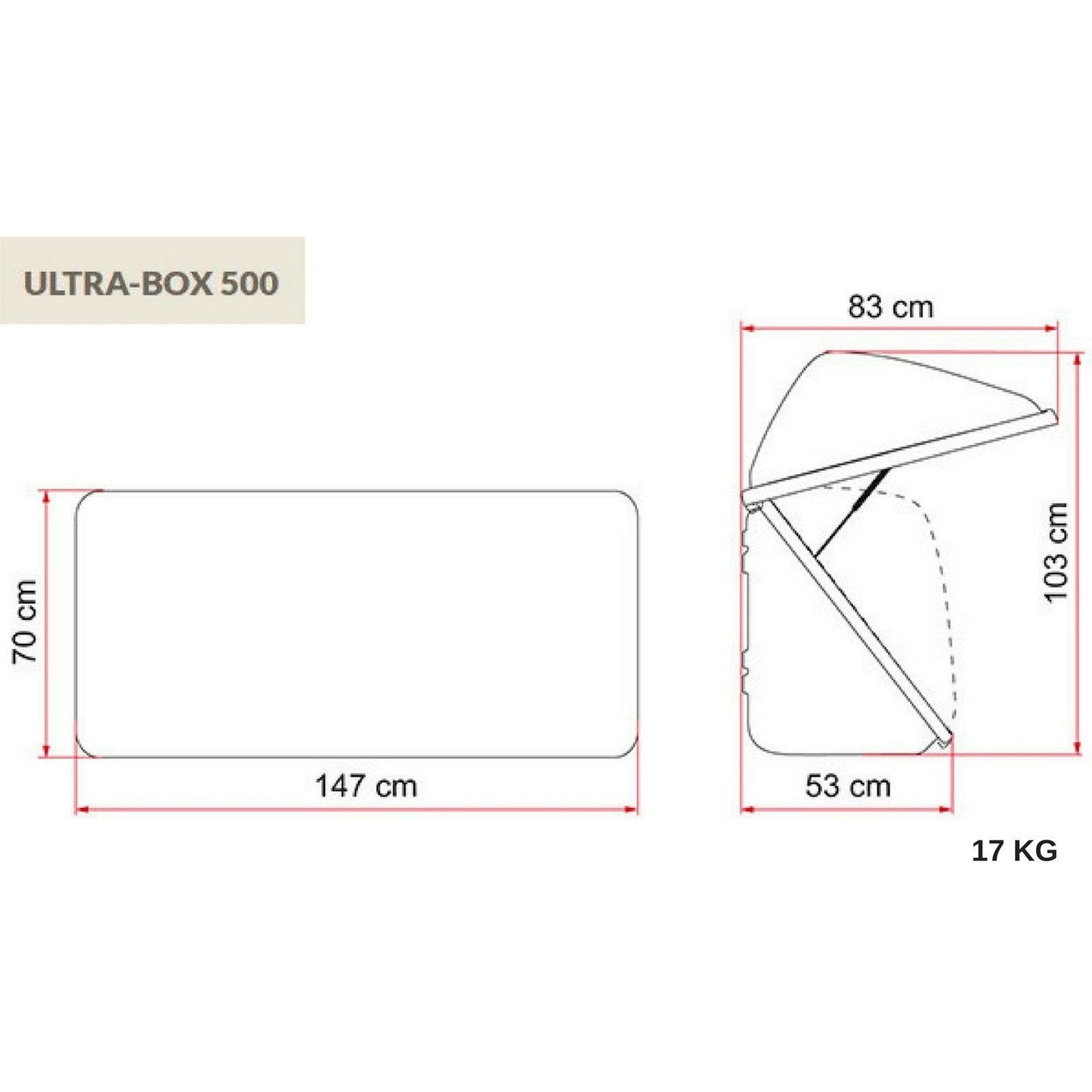 Fiamma Ultra-Box Motorhome Rear Box made by Fiamma. A Roof Boxes sold by Quality Caravan Awnings