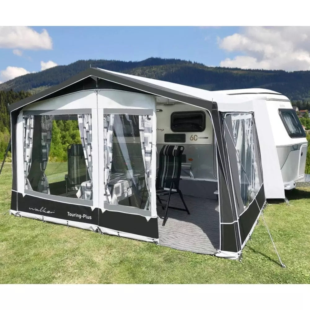 awning tent for caravan Walker Touring-Plus Full Caravan Awning (Trigano Silver) + FREE Straps –  Quality Caravan Awnings