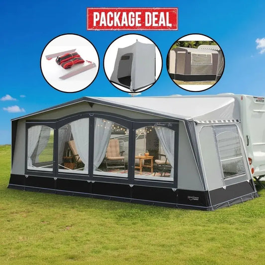 Camptech Atlantis DL Seasonal Traditional Full Caravan Awning (2025) - Bundle Offer #2