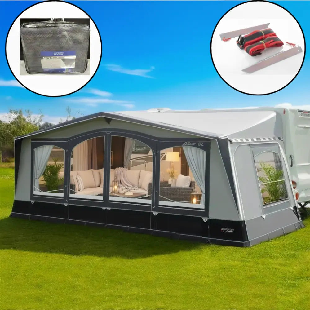 Camptech Atlantis DL Seasonal Traditional Full Caravan Awning + Free Storm Straps (2025)