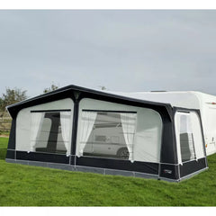Camptech Cayman Grey Touring Poled Caravan Awning + Free Storm Straps (2026)