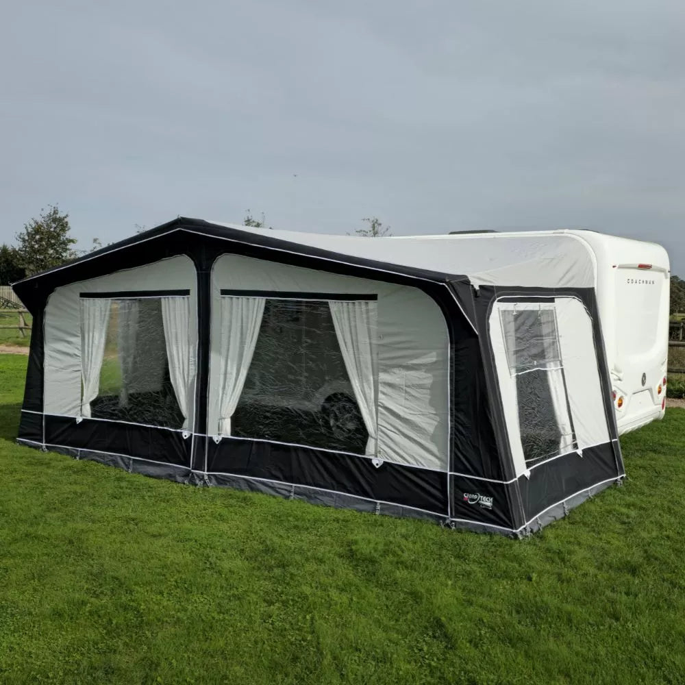 Camptech Cayman Grey Touring Poled Caravan Awning + Free Storm Straps (2026)