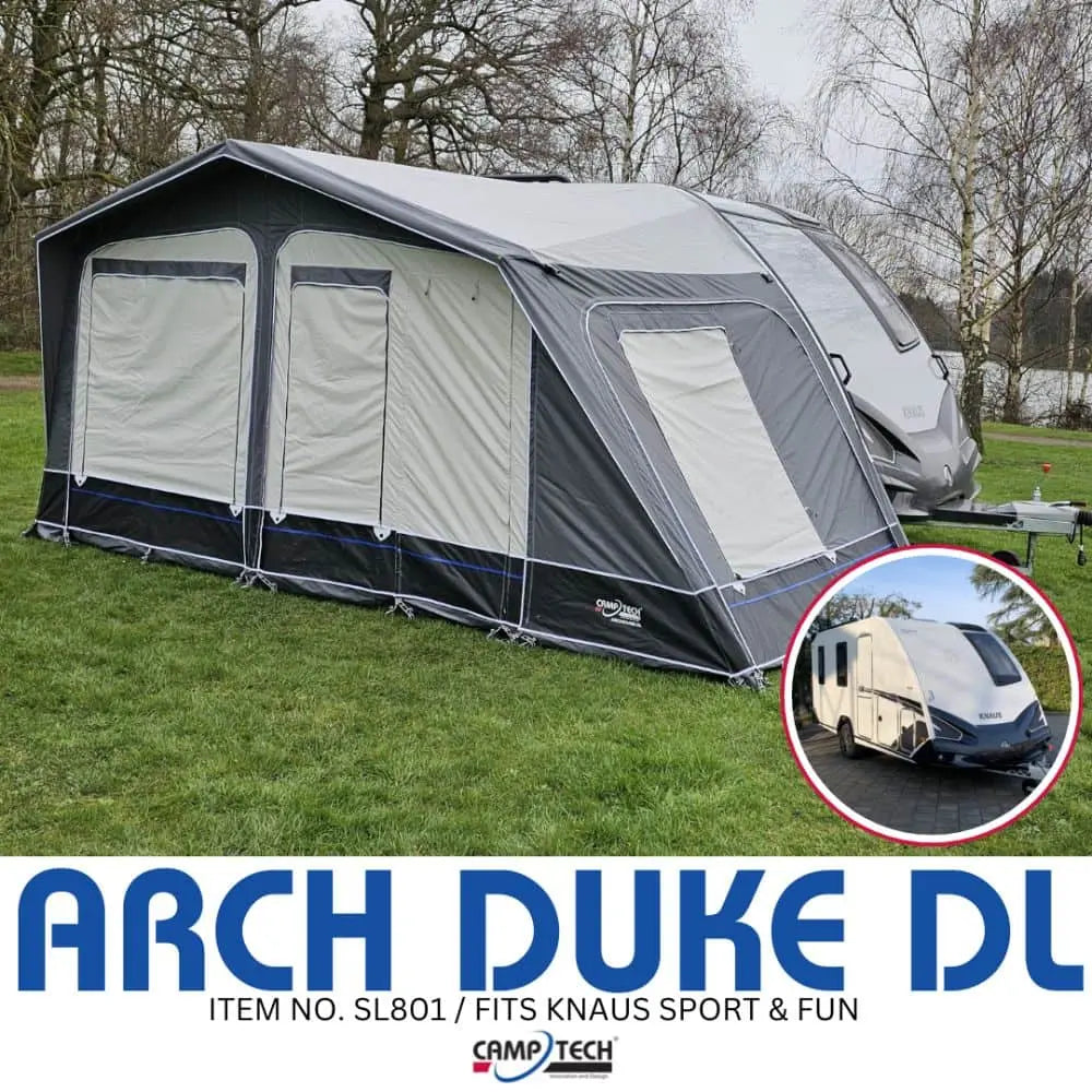 Camptech Arch Duke Poled Caravan Awning for Knaus Sport & Fun SL801 (2026)