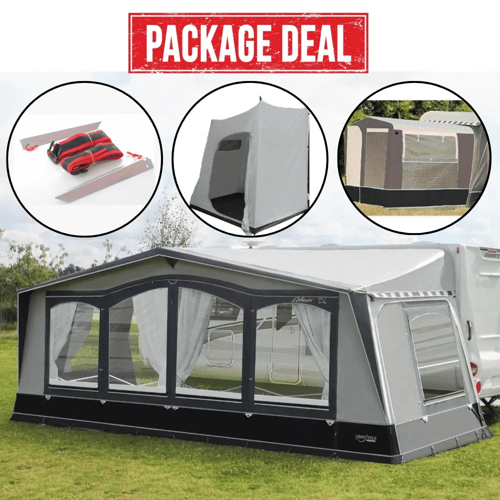 Camptech Atlantis DL Seasonal Traditional Full Caravan Awning (2025) - Bundle Offer #2