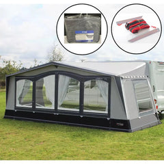 Camptech Atlantis DL Seasonal Traditional Full Caravan Awning (2026) + Free Storm Straps Free Carpet
