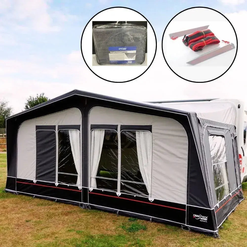 Camptech Mayfair DL Seasonal Traditional Full Caravan Awning (2026) + Free Storm Straps Free Carpet (Copy)