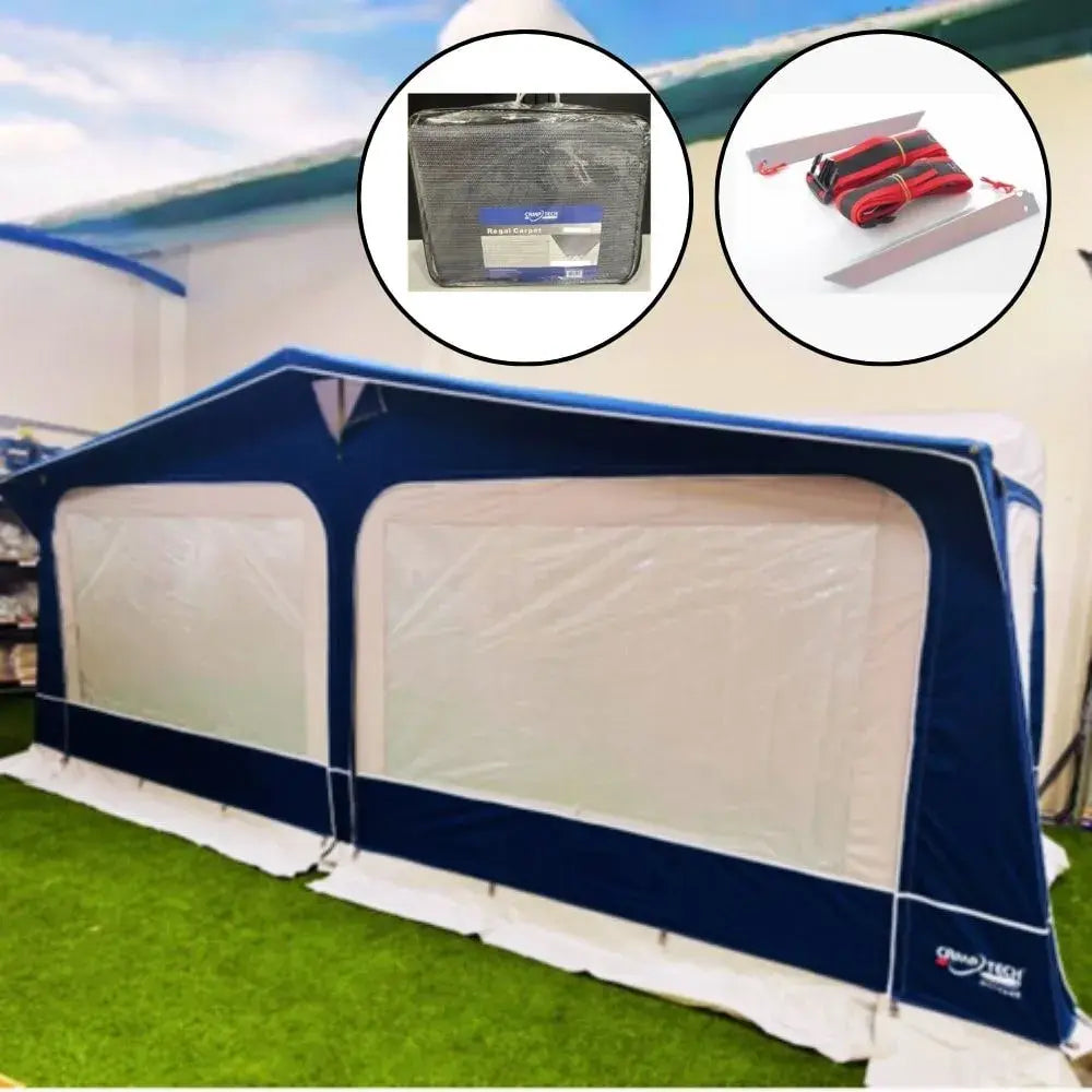 Camptech Neptune Touring Poled Caravan Awning (2026) + Free Storm Straps Free Carpet