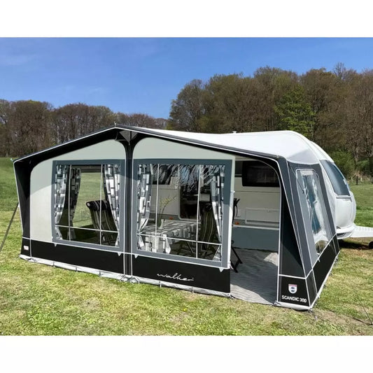 Walker Scandic 300 All Season Full Caravan Awning (2024) + Free Straps