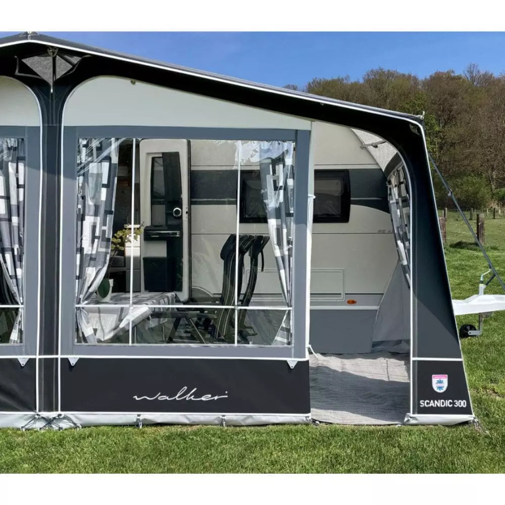 Walker Scandic 300 All Season Full Caravan Awning (2024) + Free Straps