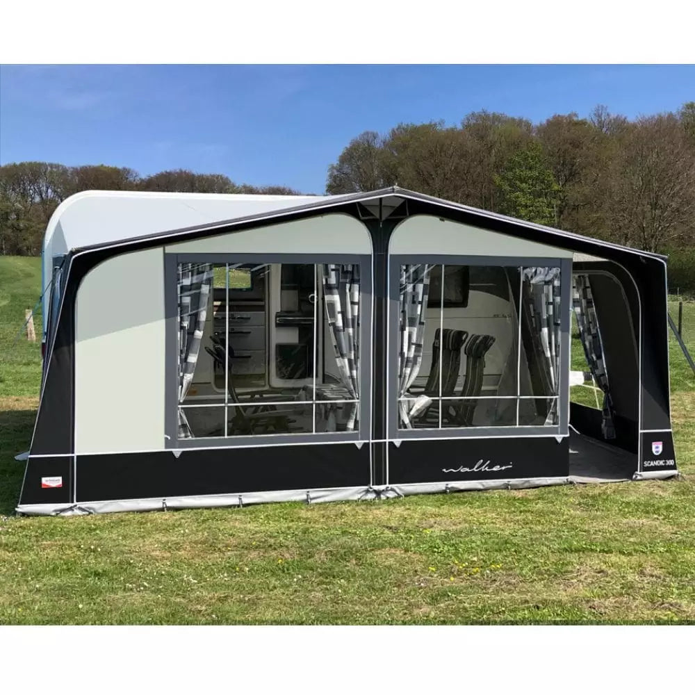 Walker Scandic 300 All Season Full Caravan Awning (2024) + Free Straps