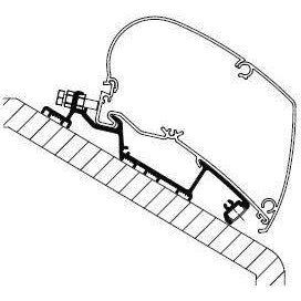 Thule Omnistor Niesman Smove 7,4 Roof Awning Adapter - 3,50M 301424 made by Thule. A Add-ons sold by Quality Caravan Awnings