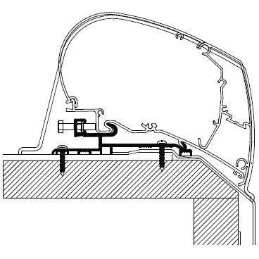 Thule Omnistor Concorde Roof Awning Adapter - 6,00M 301415 made by Thule. A Add-ons sold by Quality Caravan Awnings