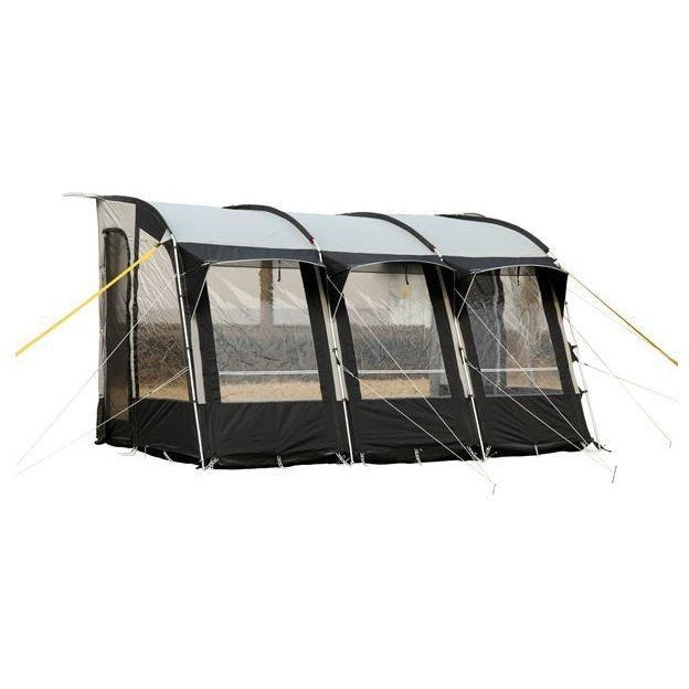 Royal Wessex Awning 390 - Black/Silver + Free Storm Straps - Quality Caravan Awnings