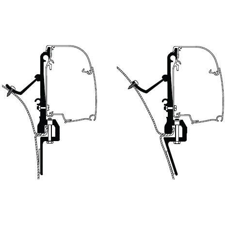 Thule Omnistor Van Awning Adapter (3 Pcs.) 307884 made by Thule. A Add-ons sold by Quality Caravan Awnings