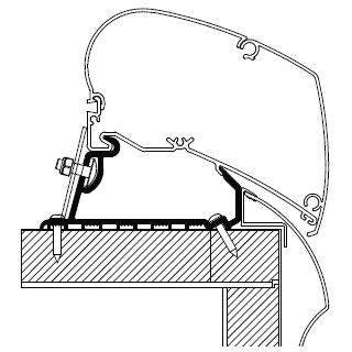 Thule Omnistor Hobby 2013 Roof Awning Adapter 309976 made by Thule. A Add-ons sold by Quality Caravan Awnings