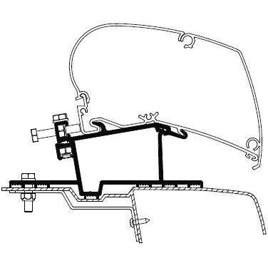 Thule Omnistor Renault Master Opel Movano Awning Adapter Series 6 > 2011 308959 made by Thule. A Add-ons sold by Quality Caravan Awnings