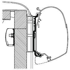 Thule Omnistor Carado | Sunlight Awning Adapter 309983 made by Thule. A Add-ons sold by Quality Caravan Awnings