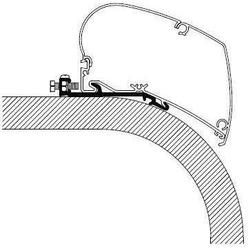 Thule Omnistor Flat Awning Adapter Series 6 308097 made by Thule. A Add-ons sold by Quality Caravan Awnings