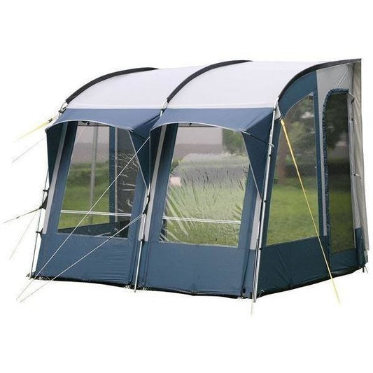 Royal Wessex Awning 260 - Blue/Silver + Free Storm Straps - Quality Caravan Awnings