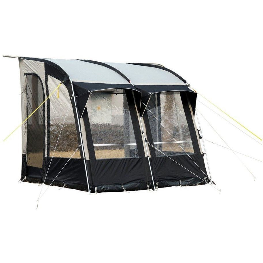 Royal Wessex Awning 260 - Black/Silver + Free Storm Straps - Quality Caravan Awnings