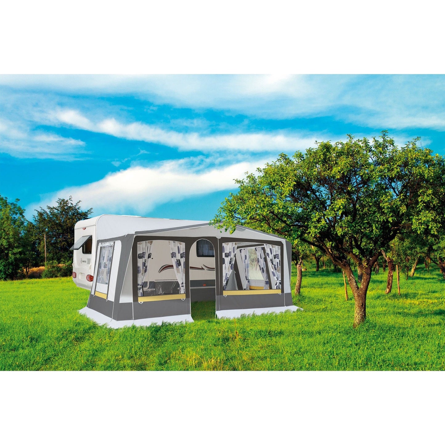Outdoors view of Exterior view of Trigano Adriatic Full Caravan Awning