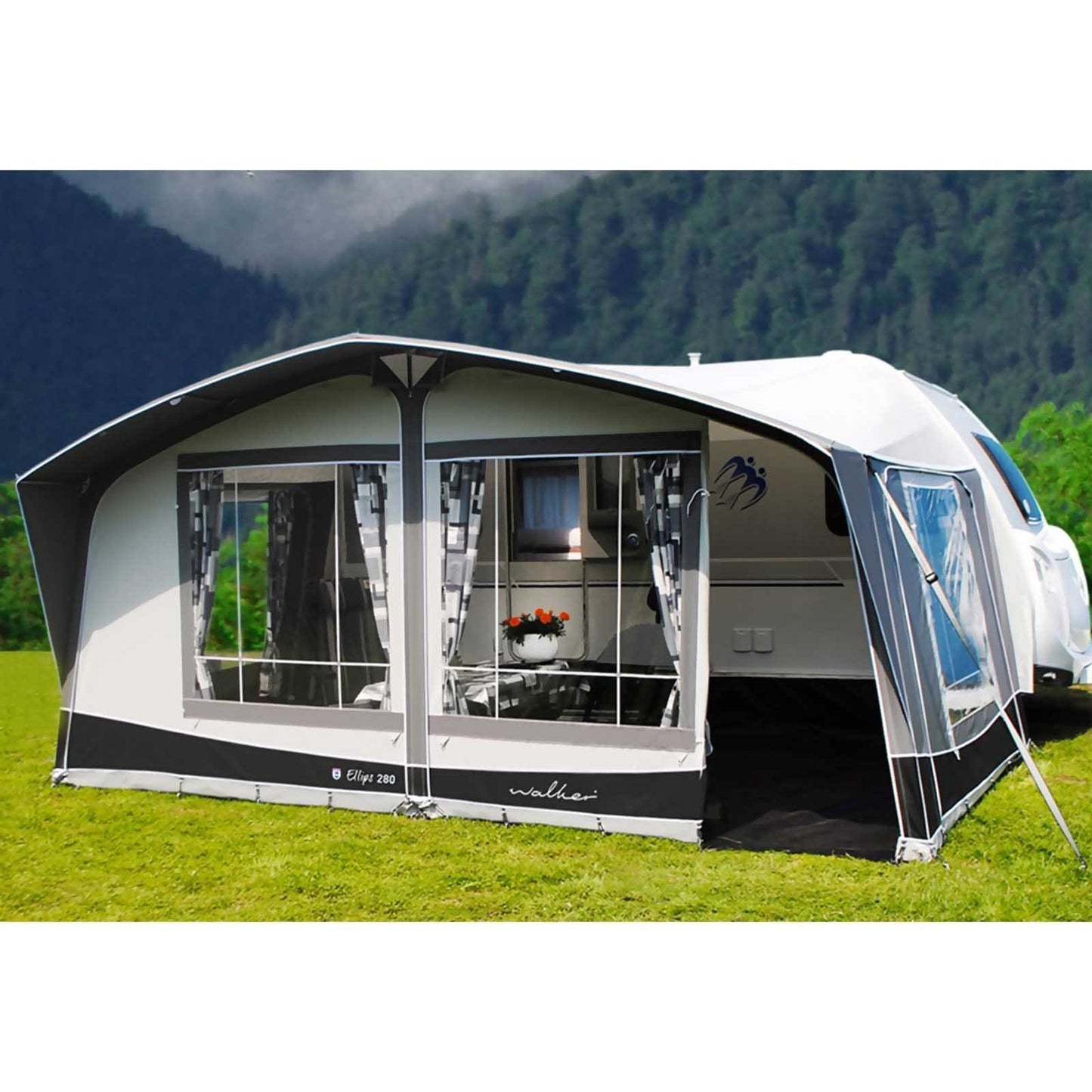 Walker Ellips 280 Caravan Awning (2018) + Free Storm Straps - Quality Caravan Awnings