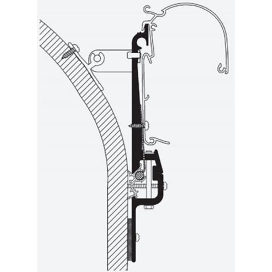 Thule Omnistor Eriba Touring Awing Adapter (Set of 3) 307882 made by Thule. A Add-ons sold by Quality Caravan Awnings