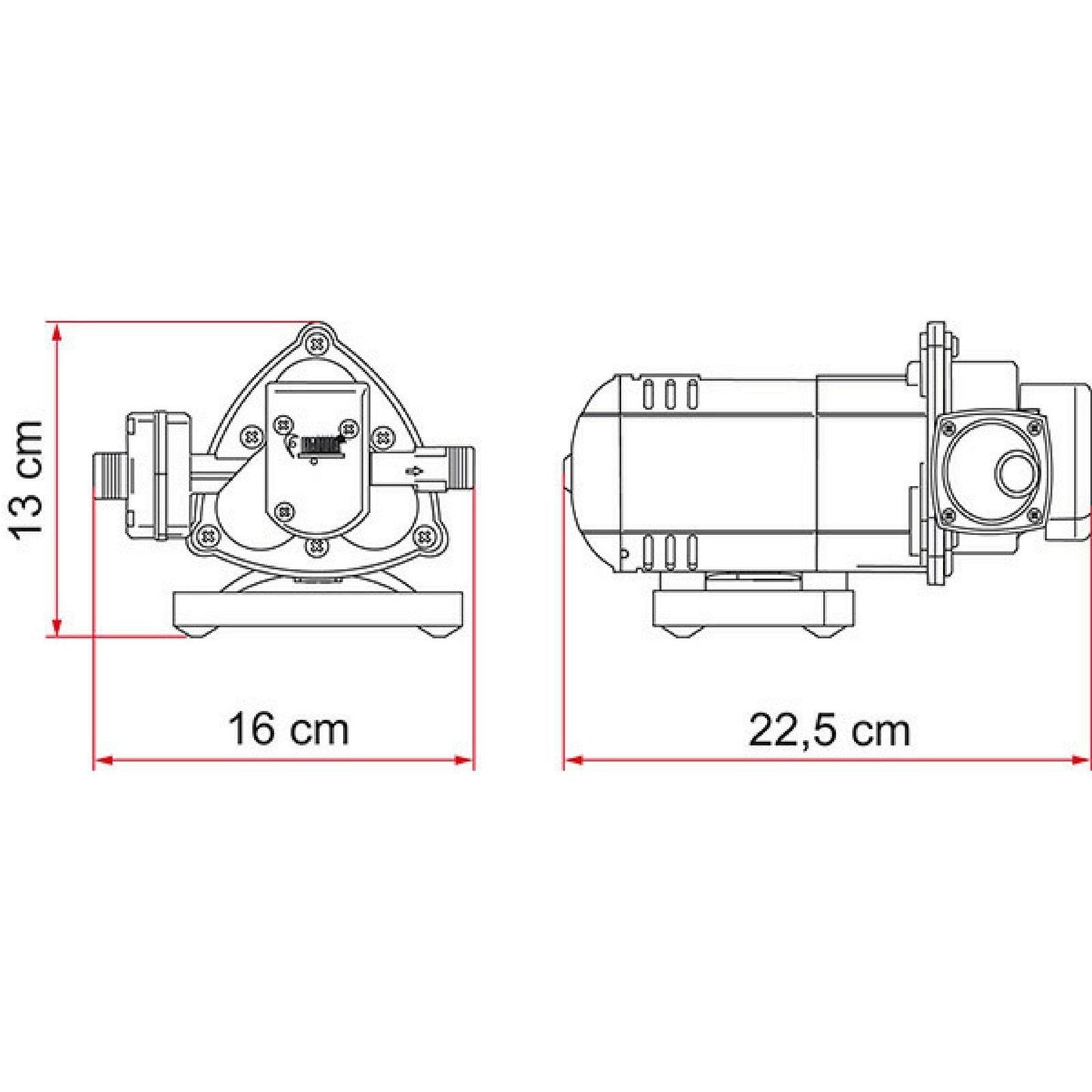 Fiamma Aqua 8 Water Pump made by Fiamma. A Add-ons sold by Quality Caravan Awnings