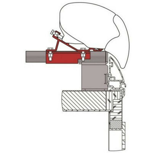 Fiamma Fendt Brillant Caravan Awning Adapter Kit made by Fiamma. A Awning Adapter sold by Quality Caravan Awnings