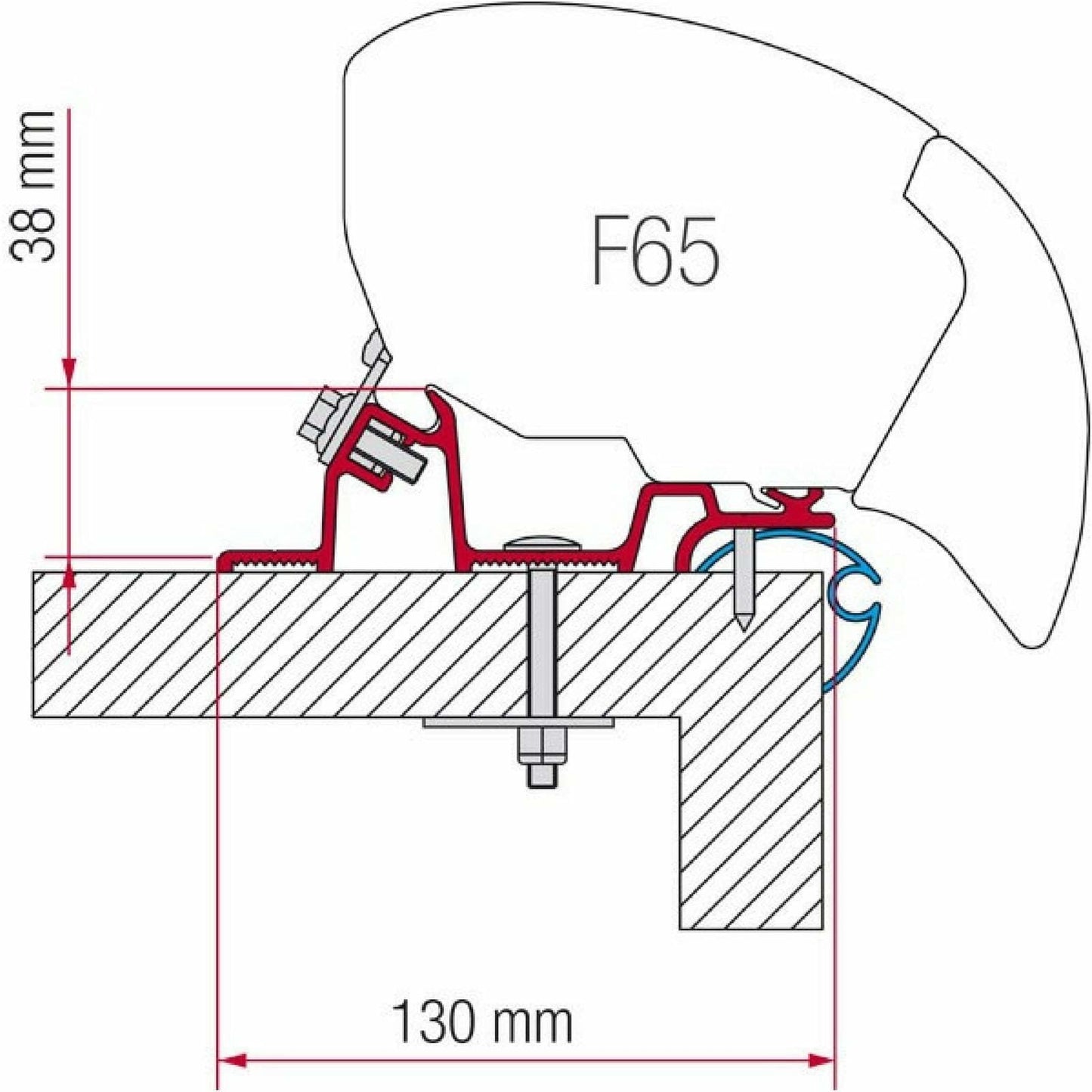 Fiamma Caravan Standard Awning Adapter Kit made by Fiamma. A Awning Adapter sold by Quality Caravan Awnings