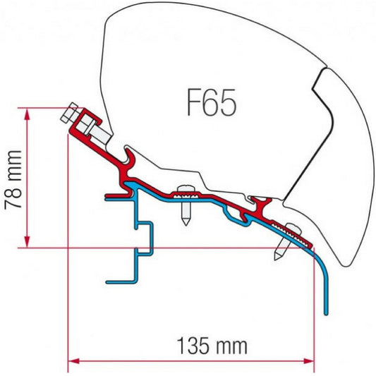 Fiamma Elddis Motorhome Awning Adapter made by Fiamma. A Awning Adapter sold by Quality Caravan Awnings