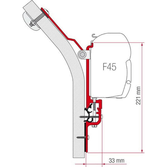 Fiamma Eriba Touring Awning Adapter Kit made by Fiamma. A Awning Adapter sold by Quality Caravan Awnings