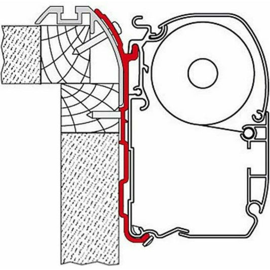 Fiamma Eura Mobil Awning Adapter Kit made by Fiamma. A Awning Adapter sold by Quality Caravan Awnings