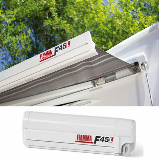 Fiamma F45L Polar White Motorhome Awning made by Fiamma. A Motorhome Awnings sold by Quality Caravan Awnings