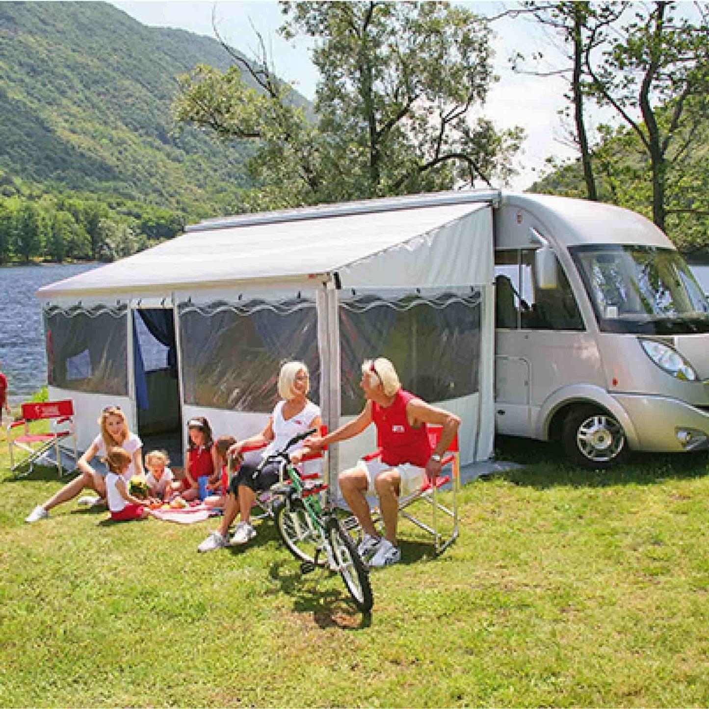 Fiamma F45L Polar White Motorhome Awning made by Fiamma. A Motorhome Awnings sold by Quality Caravan Awnings