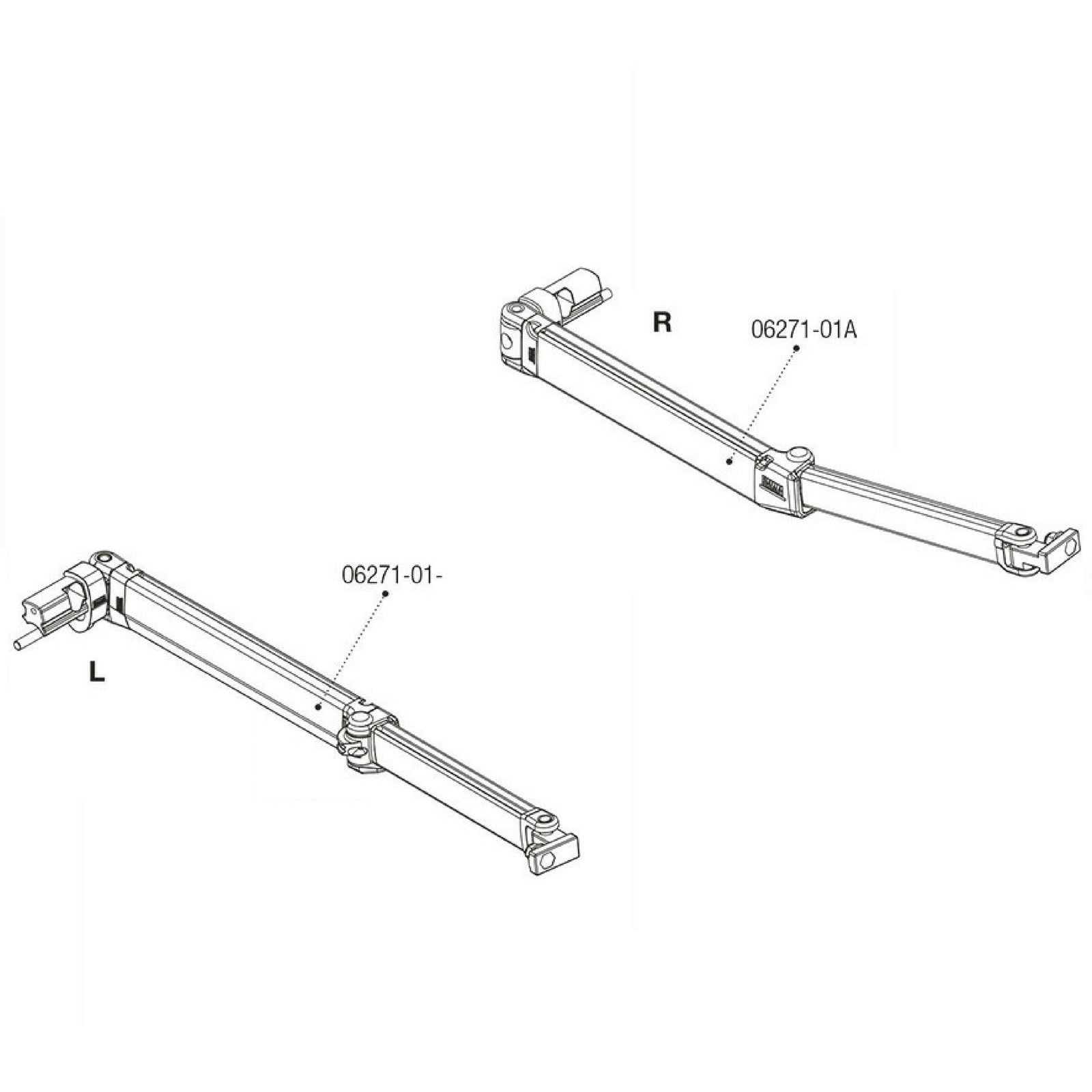 Fiamma F45S L/H Arm made by Fiamma. A Accessories sold by Quality Caravan Awnings