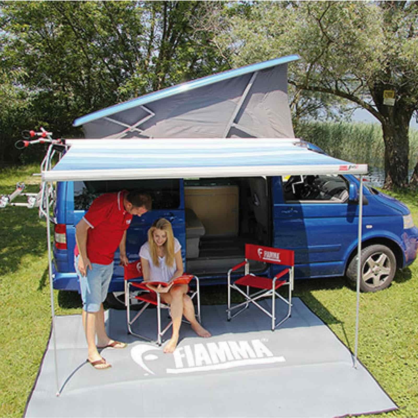 Fiamma F45S VW T5/T6 Deep Black Motorhome Awning made by Fiamma. A Motorhome Awnings sold by Quality Caravan Awnings