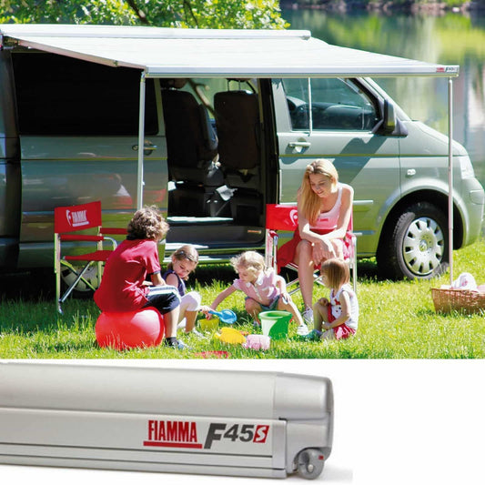 Fiamma F45S VW T5/T6 Titanium Motorhome Awning made by Fiamma. A Motorhome Awnings sold by Quality Caravan Awnings