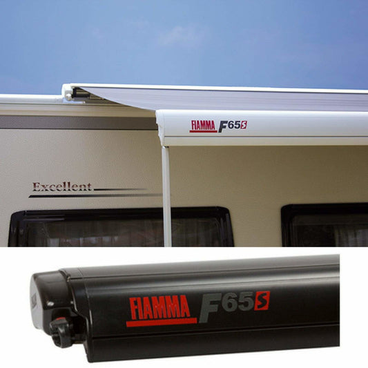 Fiamma F65S Deep Black Motorhome Awning made by Fiamma. A Motorhome Awnings sold by Quality Caravan Awnings