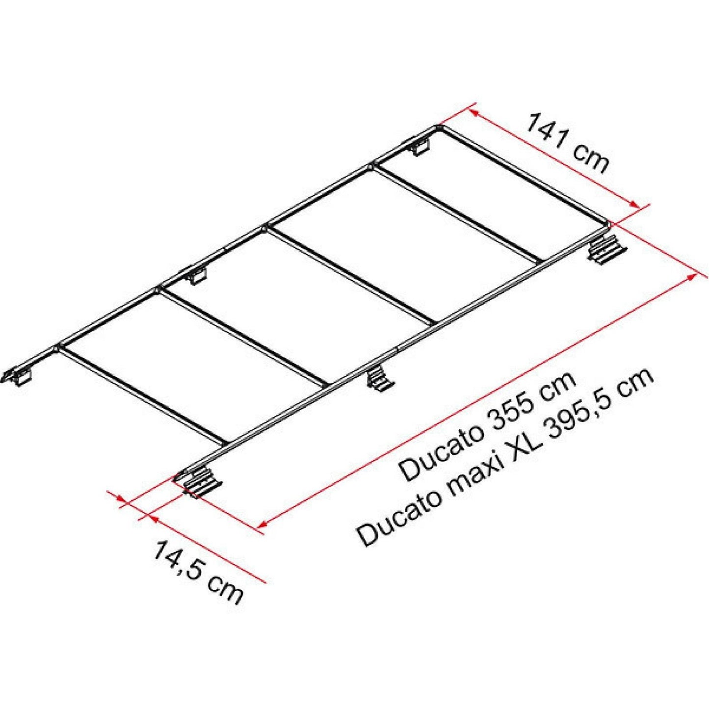 Fiamma Fiat Ducato Roof Rail made by Fiamma. A Add-ons sold by Quality Caravan Awnings