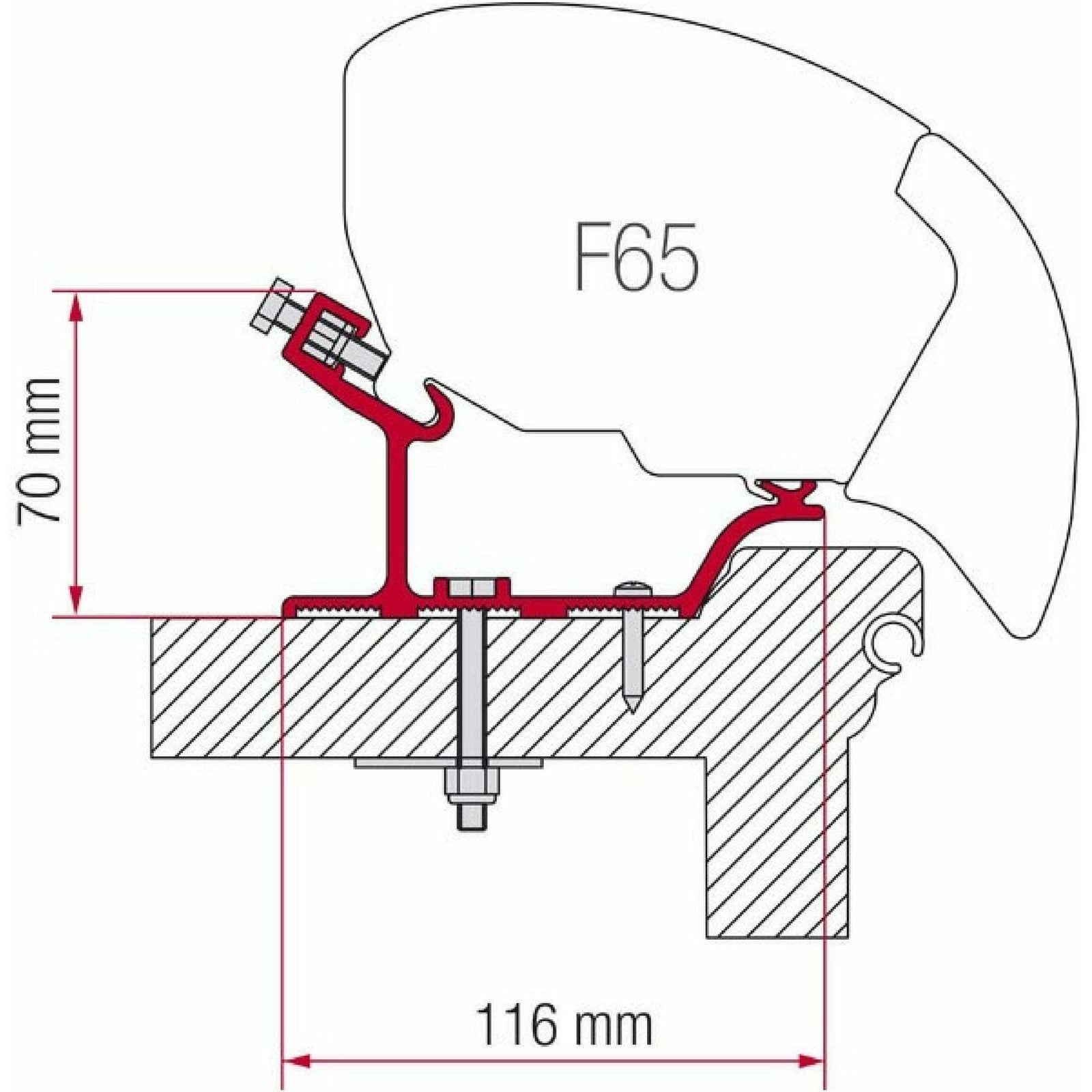 Fiamma Hobby Easy Awning Adapter Kit made by Fiamma. A Awning Adapter sold by Quality Caravan Awnings