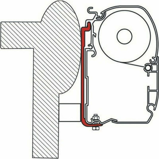 Fiamma Knaus C Liner Motorhome Awning Adapter made by Fiamma. A Awning Adapter sold by Quality Caravan Awnings