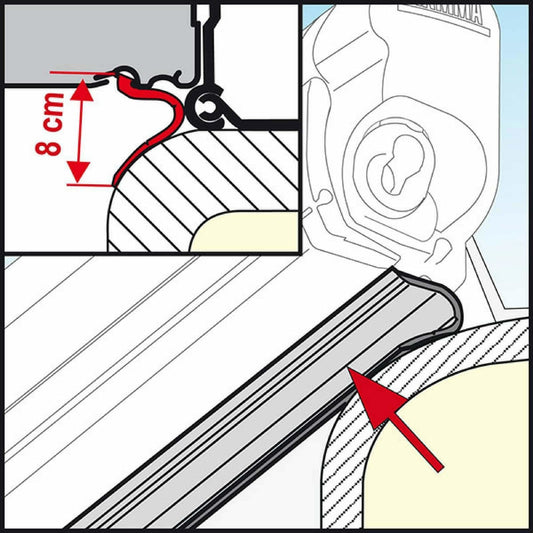 Fiamma Motorhome Awning Lower Rain Guard made by Fiamma. A Accessories sold by Quality Caravan Awnings