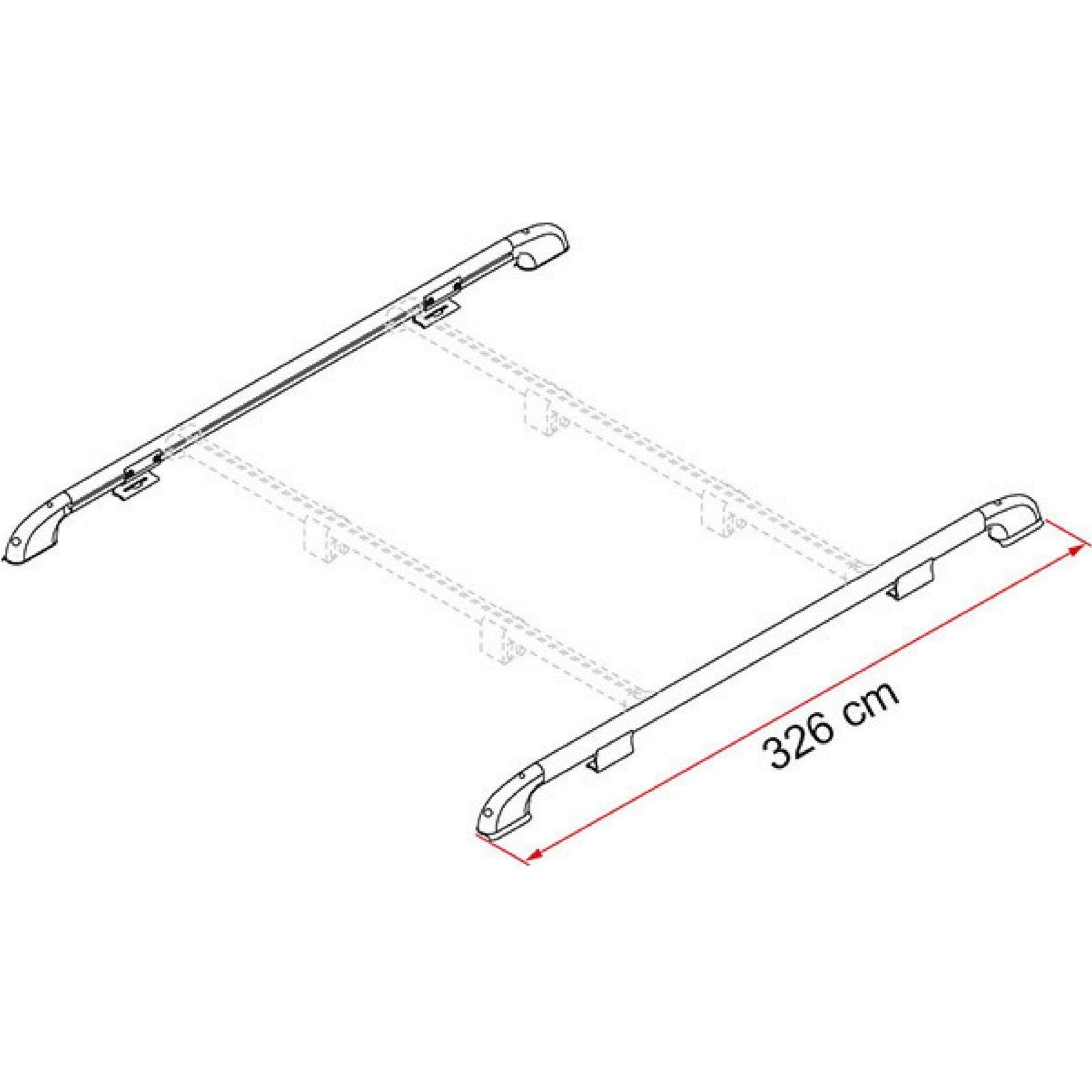 Fiamma Luggage Roof Rail made by Fiamma. A Accessories sold by Quality Caravan Awnings