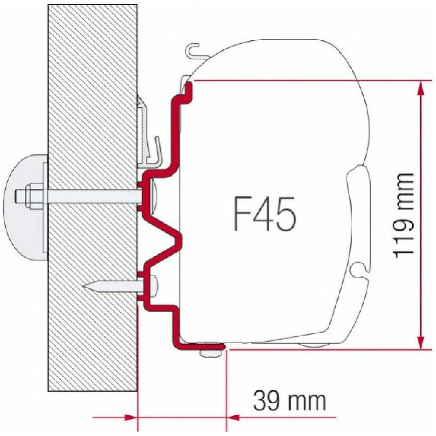 Fiamma Rapido Serie 90dF-9M-10 Awning Adapter made by Fiamma. A Awning Adapter sold by Quality Caravan Awnings