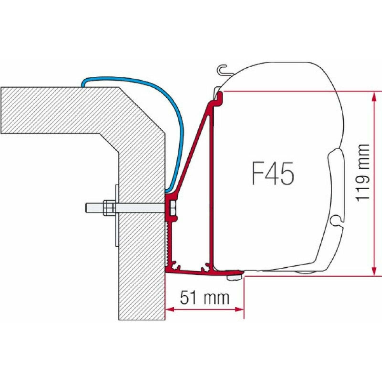 Fiamma Rapido Serie 6 Awning Adapter made by Fiamma. A Awning Adapter sold by Quality Caravan Awnings