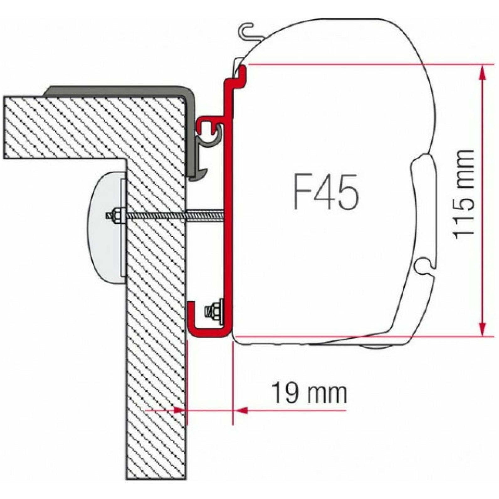 Fiamma Rapido Serie 7-8 Awning Adapter Kit made by Fiamma. A Awning Adapter sold by Quality Caravan Awnings